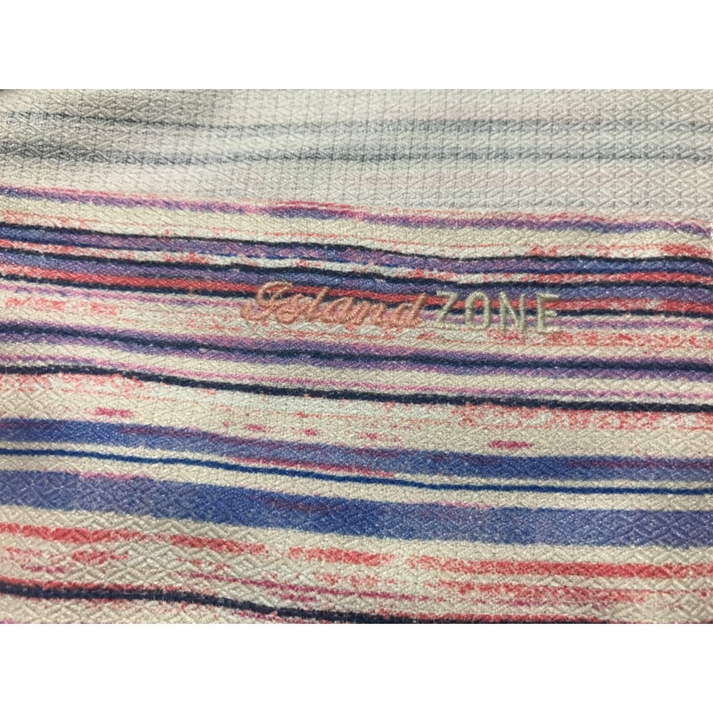 Tommy Bahama ISLAND ZONE Shirt Mens Large Silk Blend Striped - Picture 16 of 16